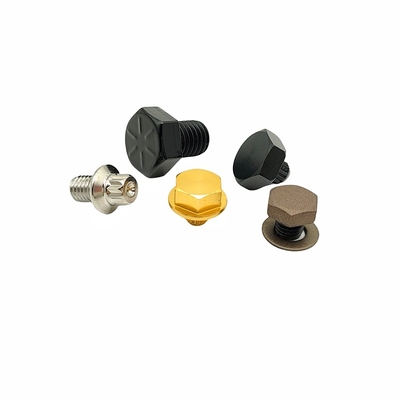 10.9 Classe peinte en noir clair boulon hexagonal en acier au carbone vis hexagonale