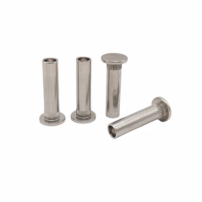Parties en forme spéciale non standard de rivets creux en acier inoxydable.