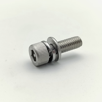 Vis à tête cylindrique de sécurité triple A4-80 non standard pour infrastructure publique, finition oxyde noir, douille hexagonale, quincaillerie Guanbiao