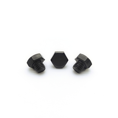 M8x1,25 mm boulon hexagonale en acier inoxydable 12,3 mm noir électroplaqué