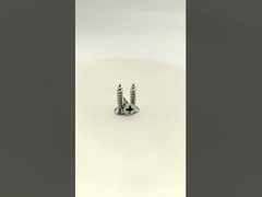 Vis à bois autotaraudeuses à tête plate Phillips zinguées, bois, plastique et tôle métallique, installation facile