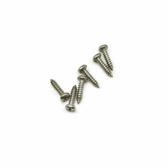 Stee inoxydable Pan Head Tapping Screw Stainless enfoncé par croix Stee Phillip Pan Head Tapping Screws
